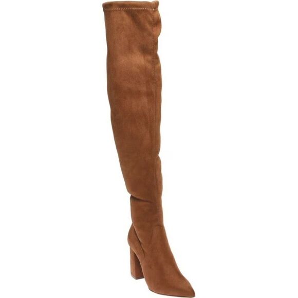 Steve Madden Jacoby Thigh-High Over-The-Knee Boots- Chestnut- Size 8.5- NIB - Picture 1 of 9